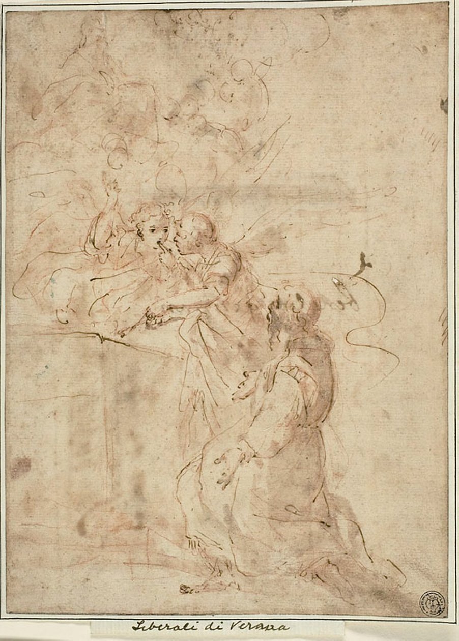 Visão de São Francisco de Assis em Porciúncula de Giovanni Andrea Donducci