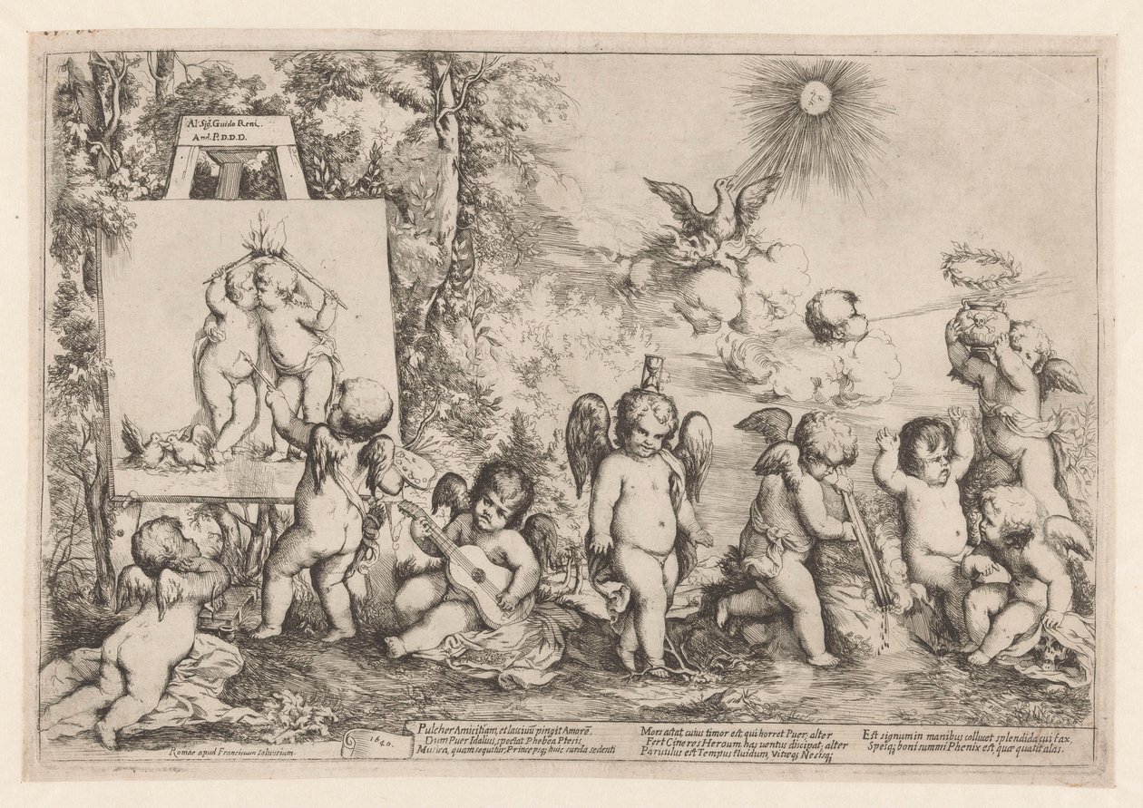 Alegoria com putti de Giovanni Andrea Podesta