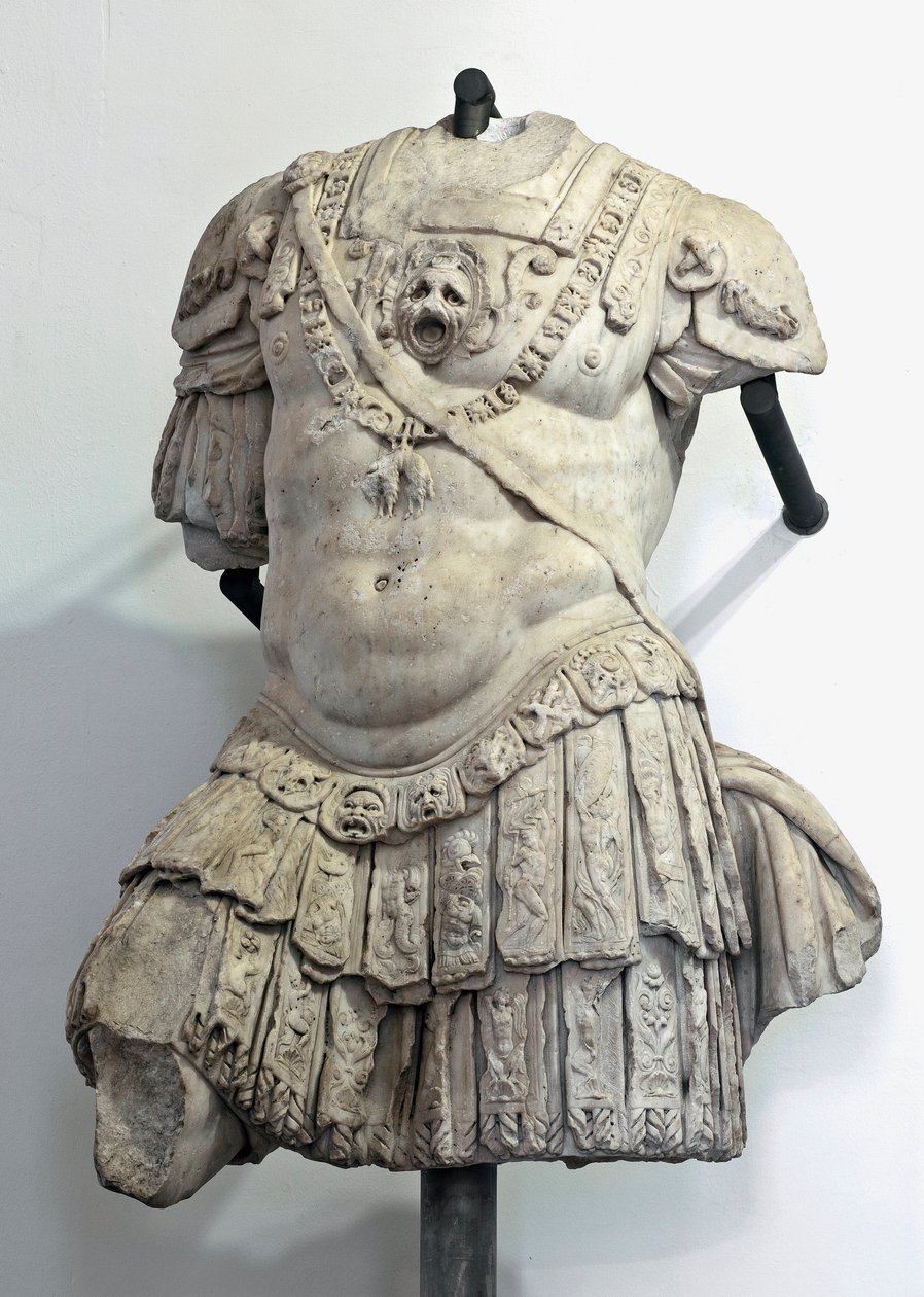 Busto de mármore por Andrea Doria (1466-1560), condomínio e almirante de Genes. Escultura de Giovanni Angelo Montorsoli (1507-1563) Genes, Palazzo Ducale de Giovanni Angelo Montorsoli