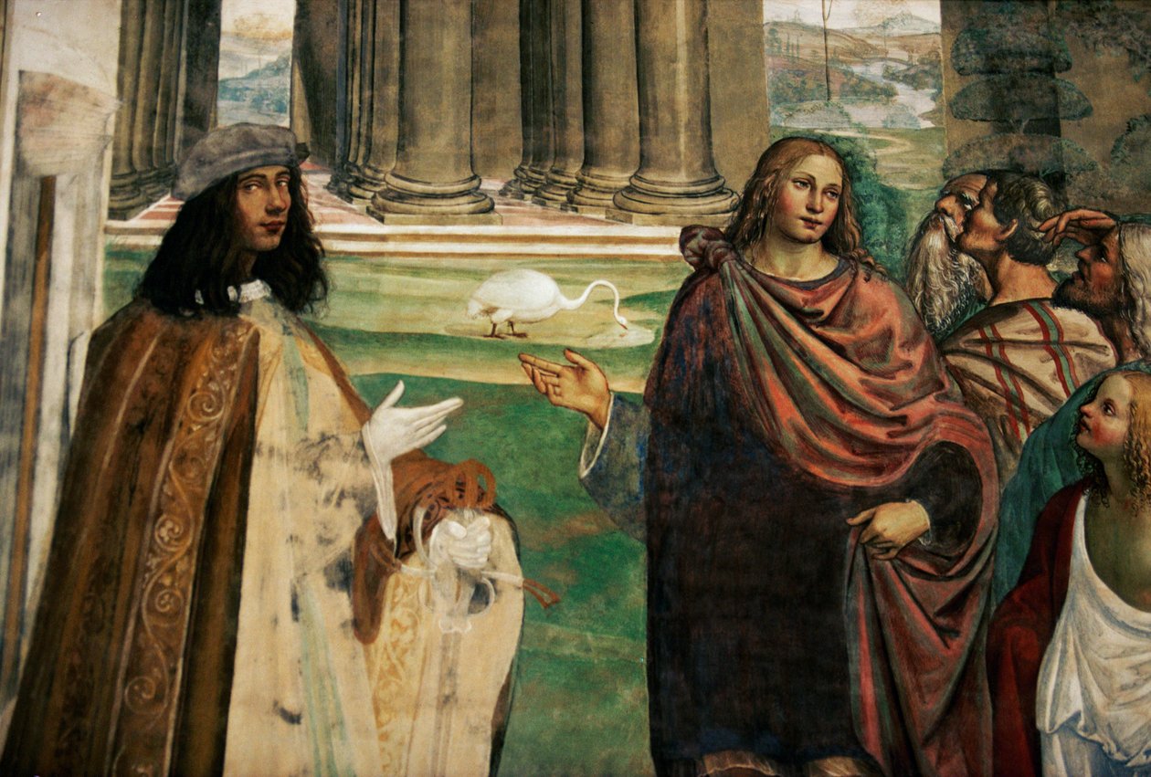 Bento conserta o cocho de madeira, Vita de São Bento da Nurcia de Giovanni Antonio Bazzi Sodoma