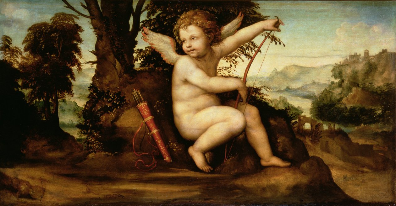Cupido em uma paisagem, c.1510 de Giovanni Antonio Bazzi Sodoma