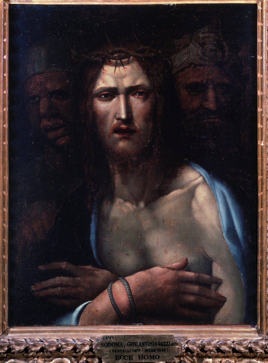 Ecce homo - óleo sobre madeira de Giovanni Antonio Bazzi Sodoma
