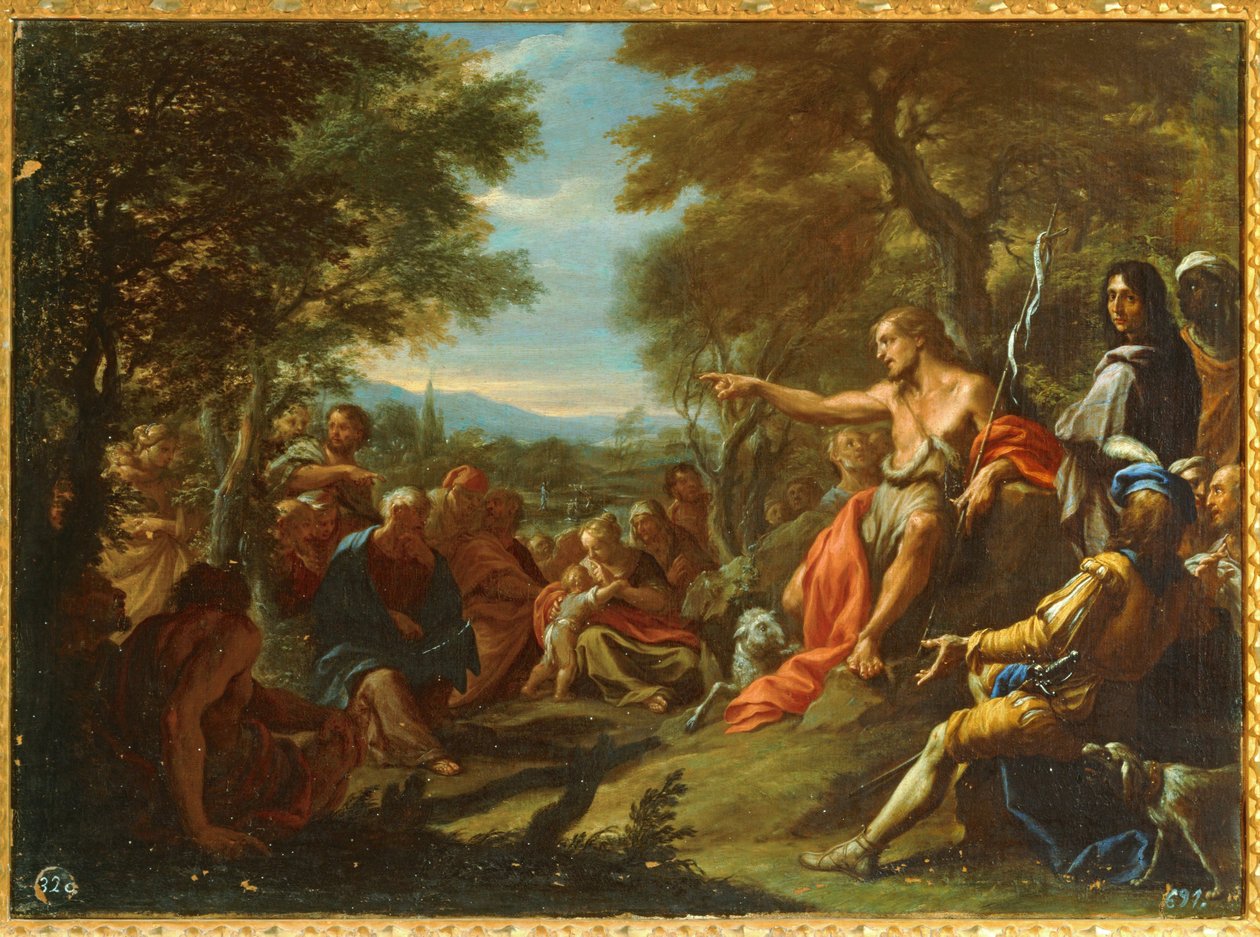 São João pregando (pintura) de Giovanni Antonio Bazzi Sodoma