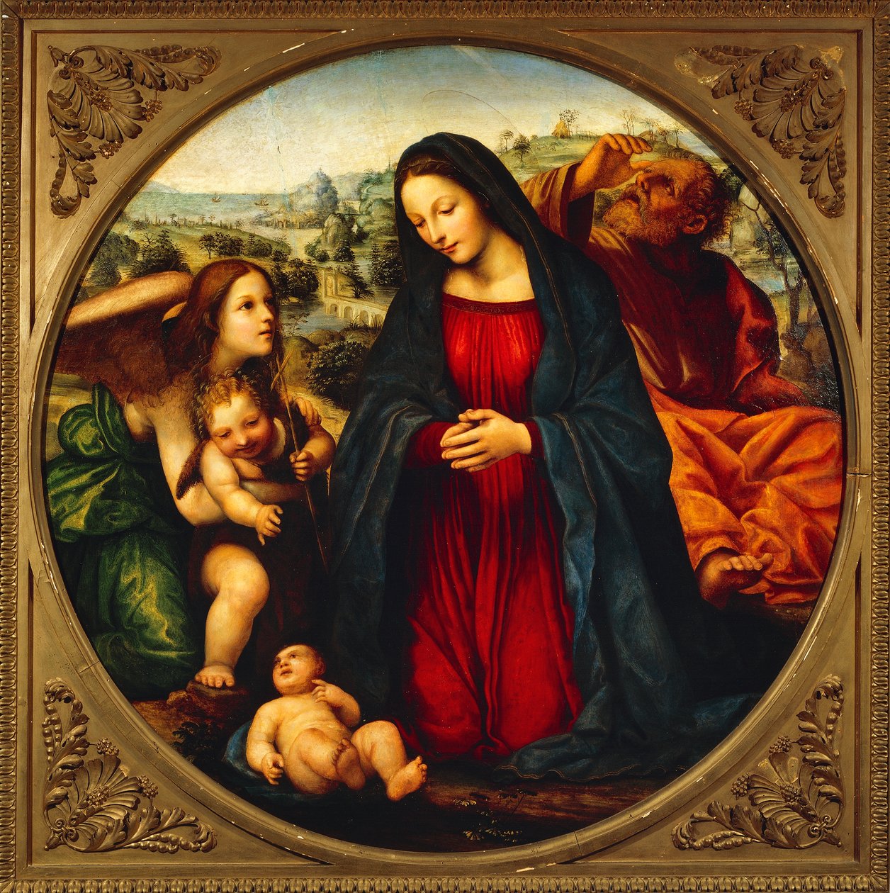 A Sagrada Família, de Giovanni Antonio Bazzi, conhecida como Sodoma (1477-1549) de Giovanni Antonio Bazzi Sodoma