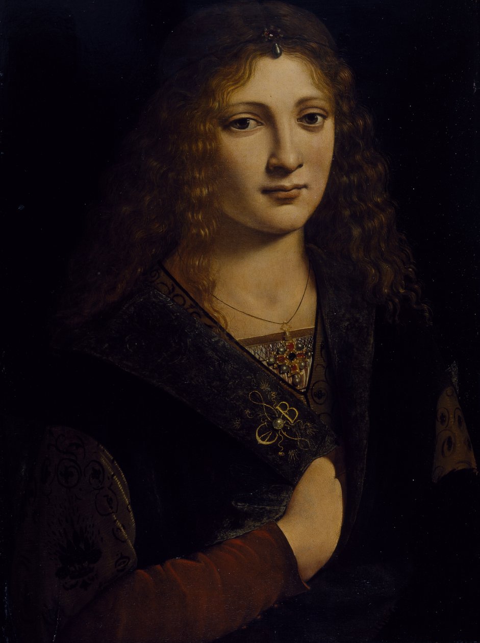 Retrato de um homem jovem, possivelmente Girolamo Casio, c.1500 (óleo sobre painel de madeira) de Giovanni Antonio Boltraffio