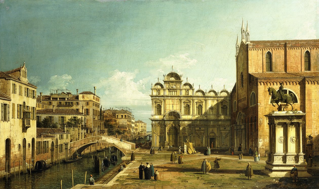O Campo Santi Giovanni e Paolo, Veneza, 1738-9 de Giovanni Antonio Canal