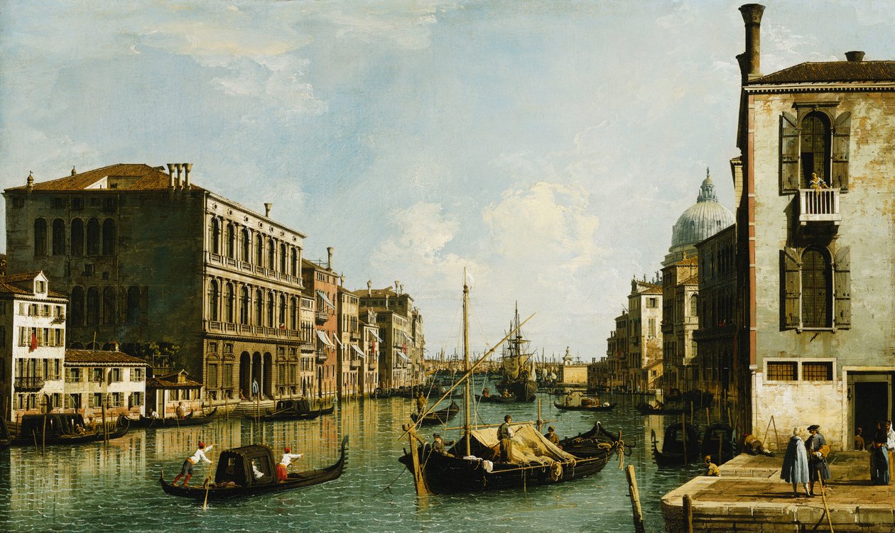 O Grande Canal, Veneza, olhando para o leste a partir do Campo S. Vio, de Giovanni Antonio Canal