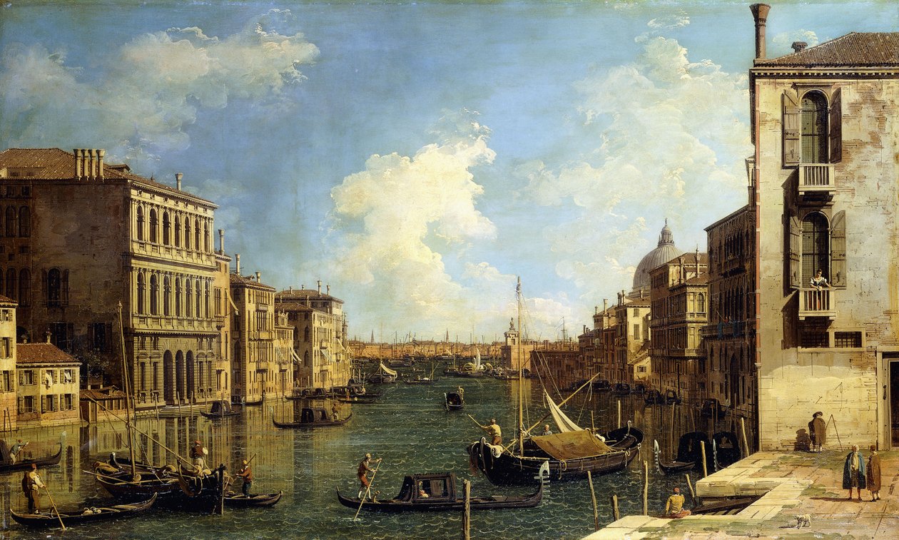 O Grande Canal, Veneza, olhando para o leste a partir do Campo di San Vio, de Giovanni Antonio Canal