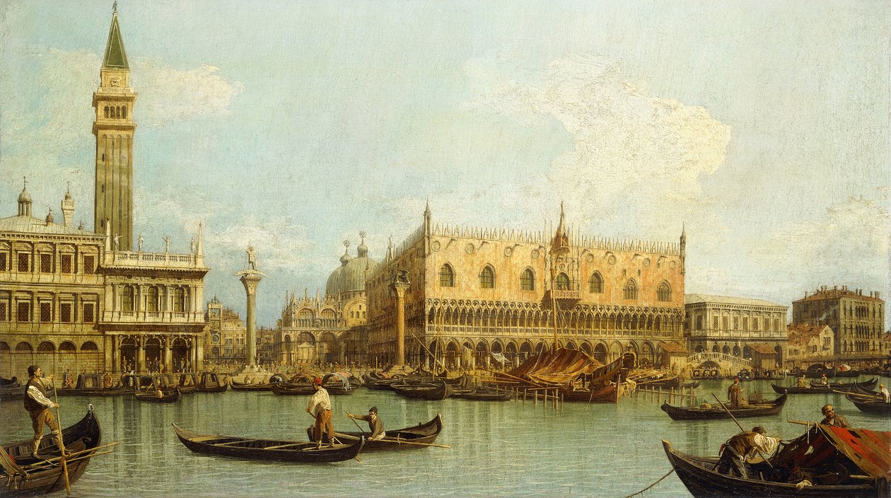 O Molo, Veneza, do Bacino di S. Marco, de Giovanni Antonio Canal