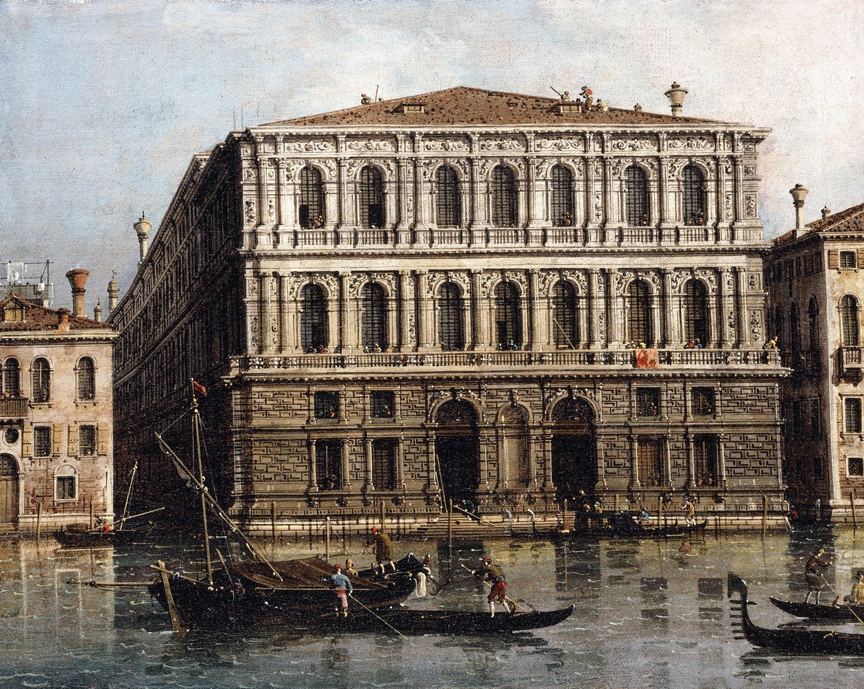 O Palazzo Pesaro do Grande Canal, Veneza, de Giovanni Antonio Canal