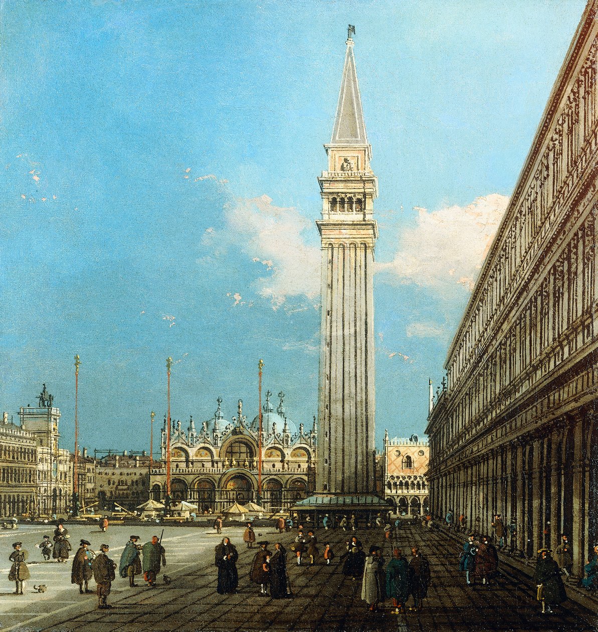 A Piazzetta, Veneza, com o Bacino di S. Marco e a Isola di S. Giorgio Magiore, de Giovanni Antonio Canal