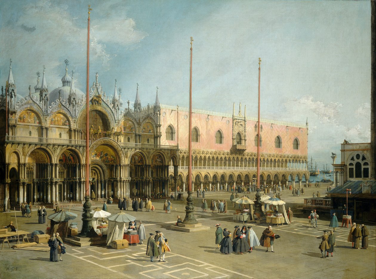 Praça de São Marcos, Veneza, 1742-44 de Giovanni Antonio Canal