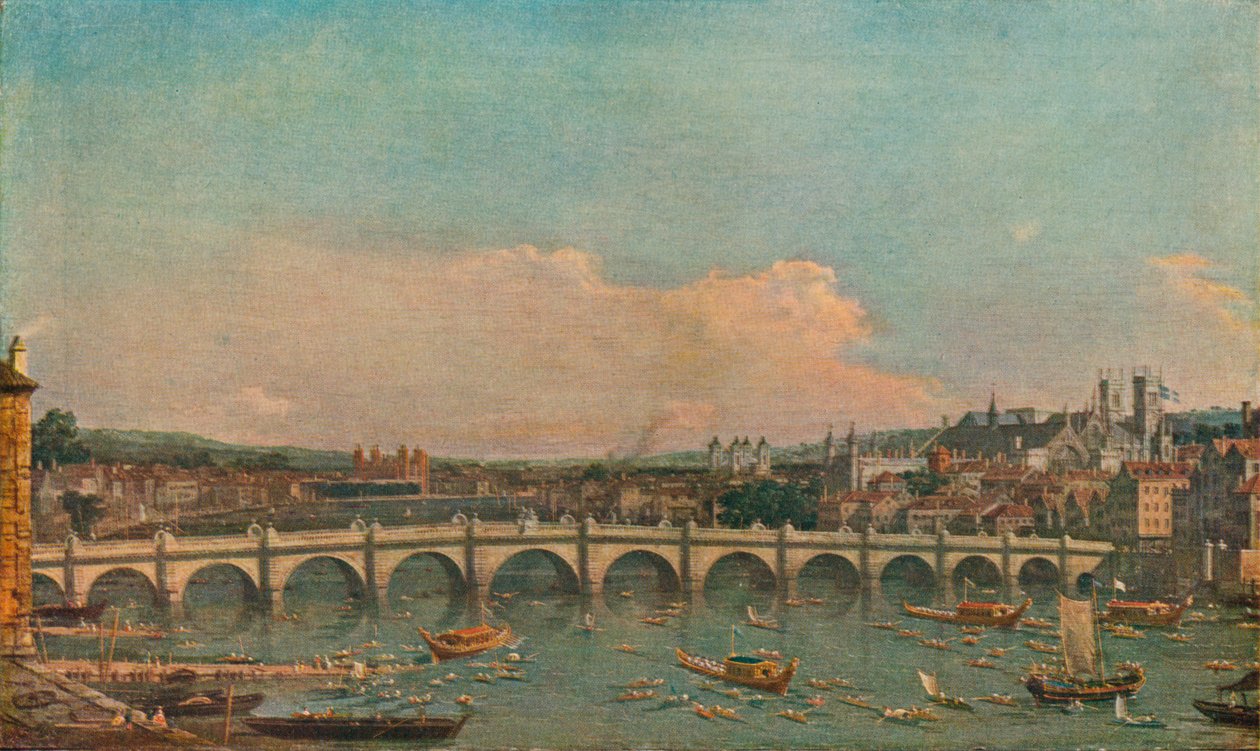 Ponte de Westminster, c1746 de Giovanni Antonio Canal