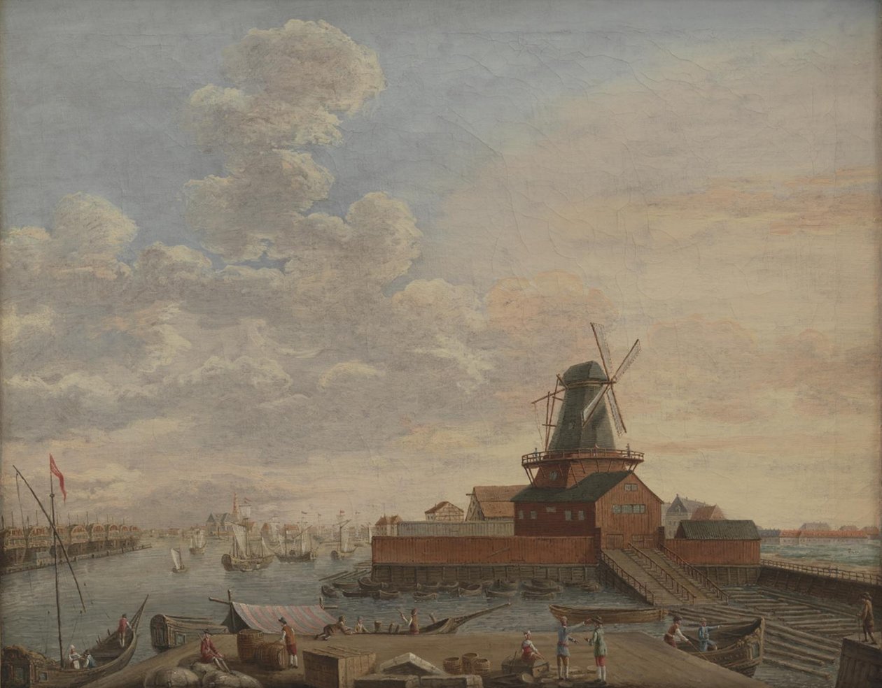 Os estaleiros navais em Christianshavn de Giovanni Antonio Cesari