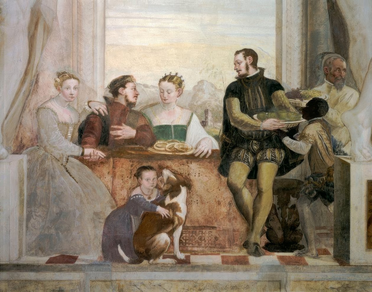 Caldogno, Vila, Das Bankett - Fasolo de Giovanni Antonio Fasolo