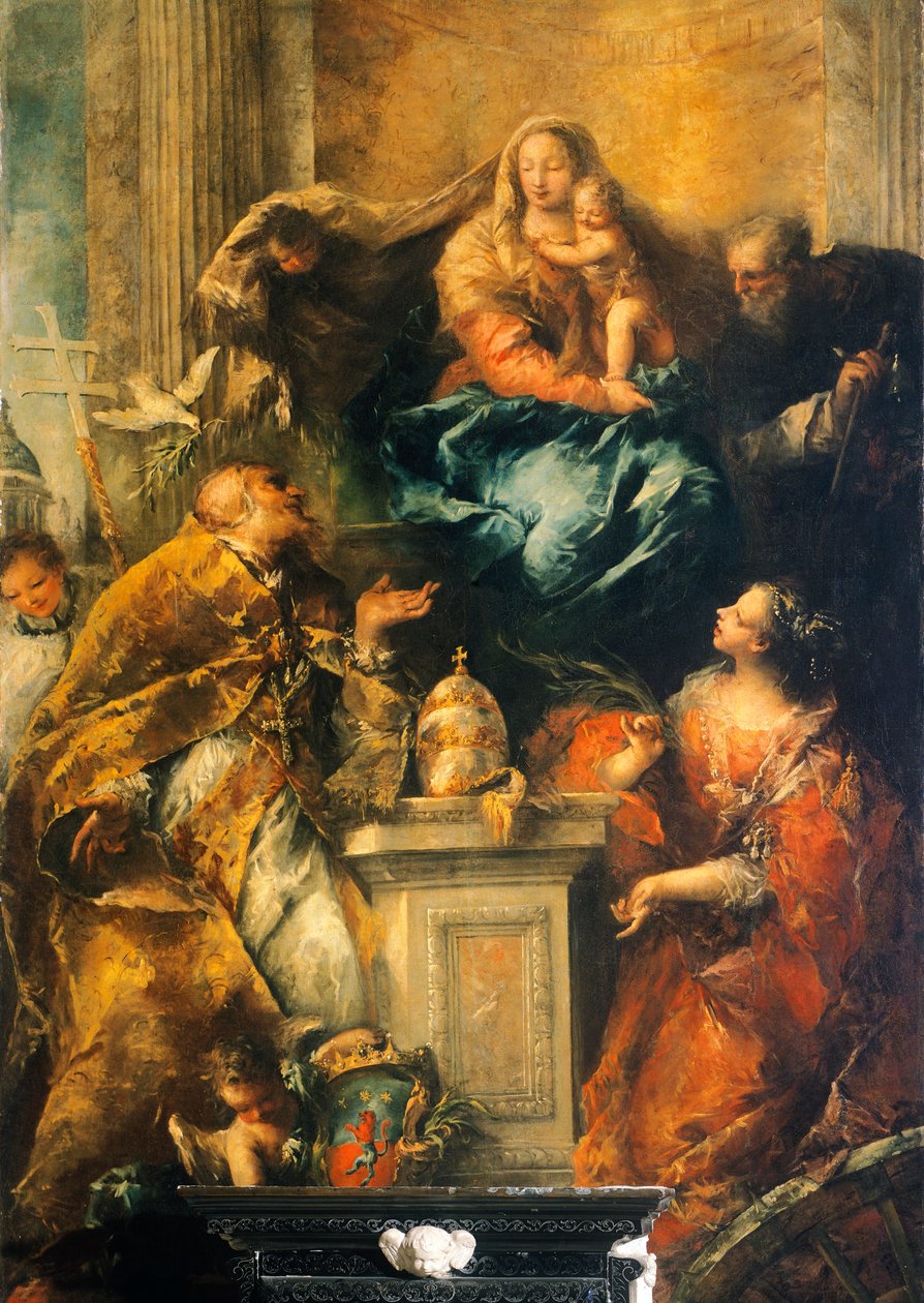 Ferri Altarpiece , c. 1755 (óleo sobre tela) de Giovanni Antonio Guardi