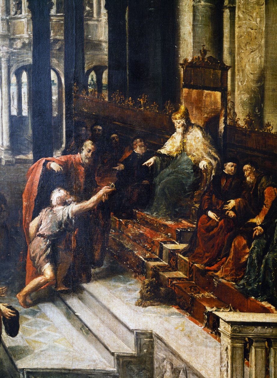 Pescador Dando o Anel ao Doge de Veneza Bartolomeo Gradenigo de Giovanni Antonio Guardi