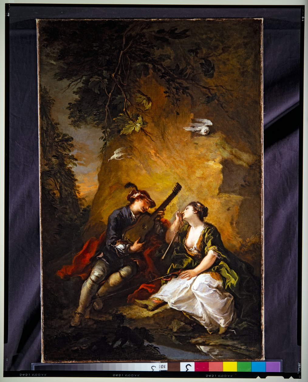 Amantes musicais (Cena Galante) de Giovanni Antonio Guardi