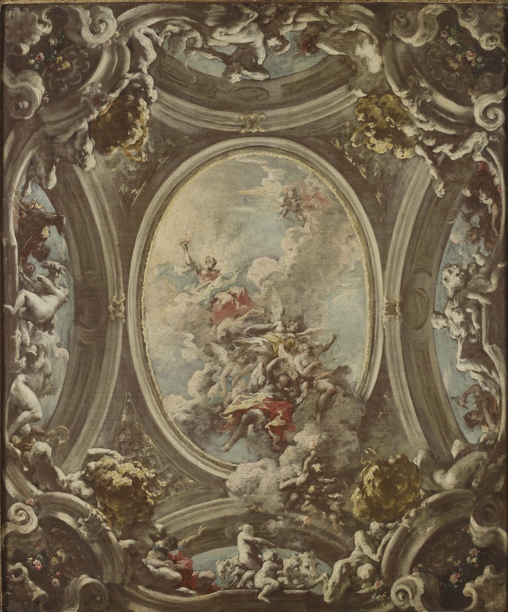 Uma Alegoria do Amanhecer, 1736-37 de Giovanni Antonio Pellegrini