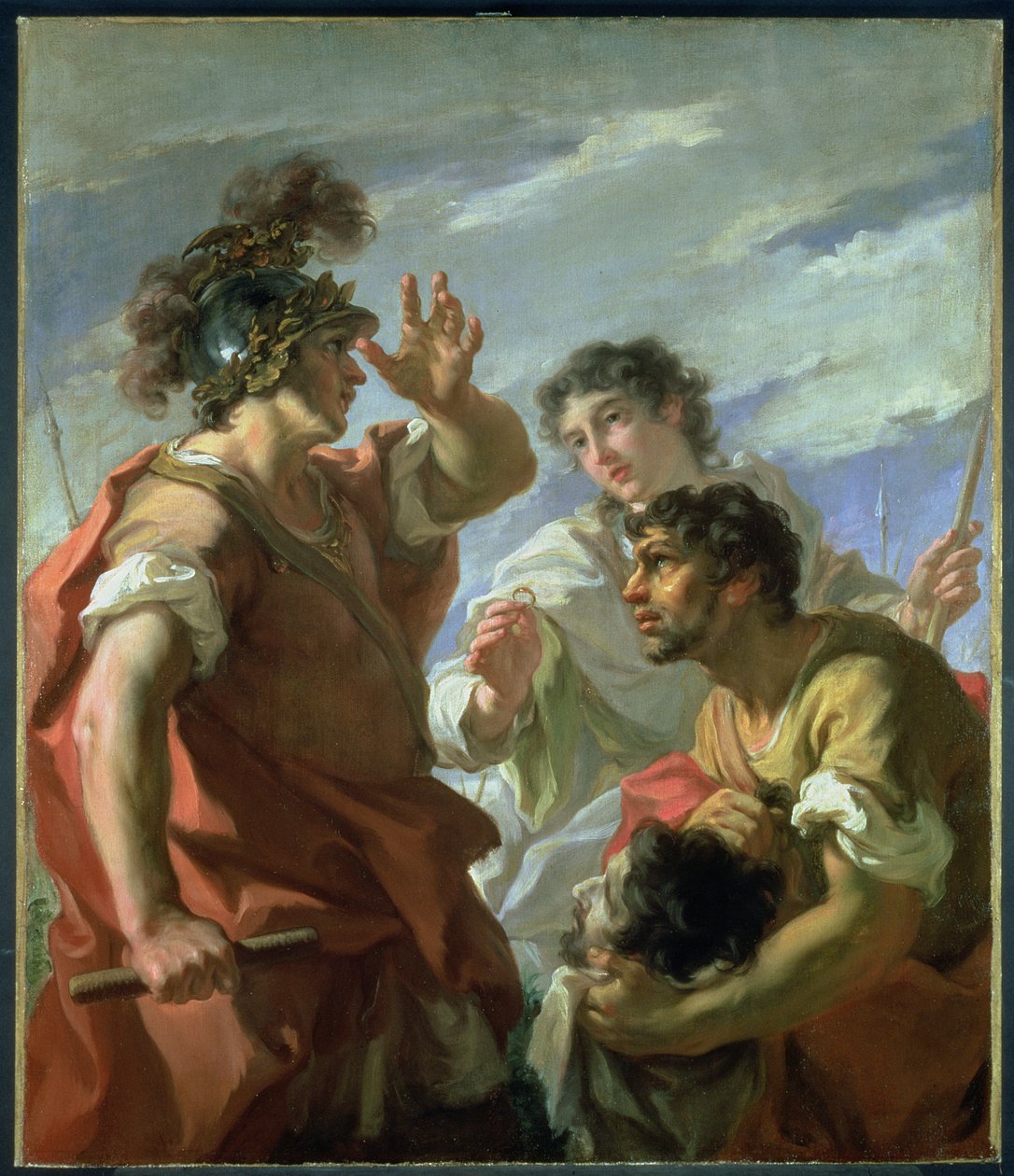 César antes de Alexandria, 1724-25 de Giovanni Antonio Pellegrini