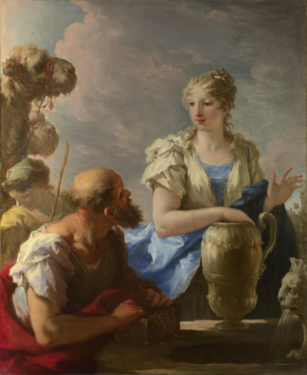 Rebecca no Poço, 1708-13 de Giovanni Antonio Pellegrini