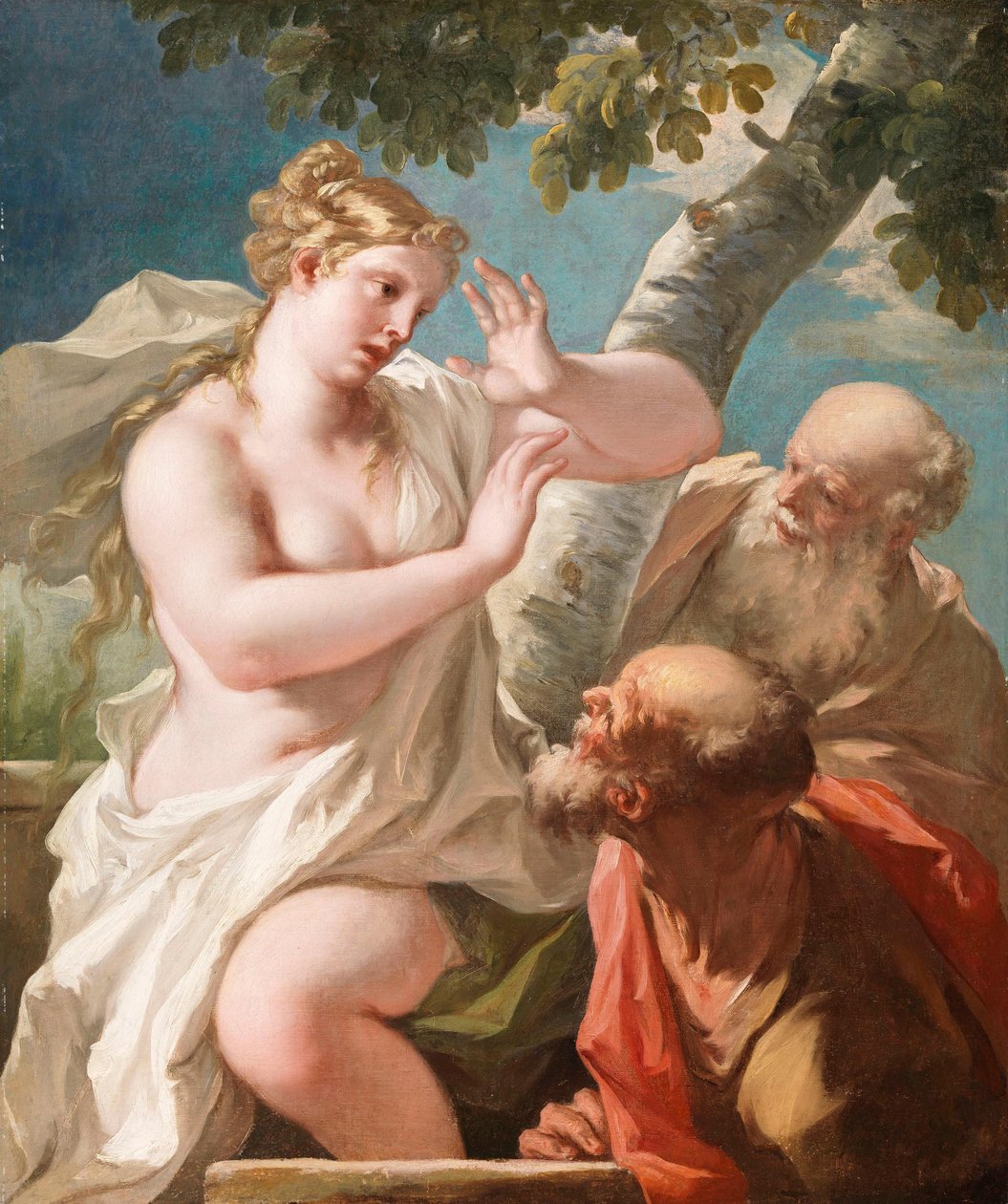 Susana e os anciãos de Giovanni Antonio Pellegrini
