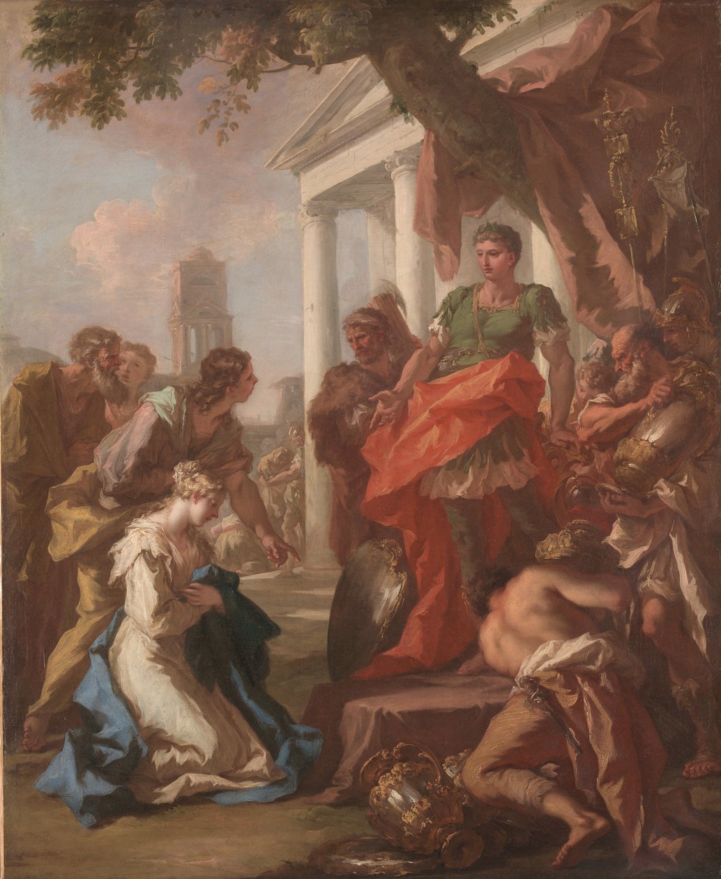A Continência de Cipião, c.1710 de Giovanni Antonio Pellegrini