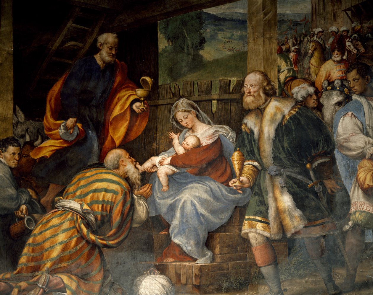 Adoração dos Magos de Giovanni Antonio Pordenone