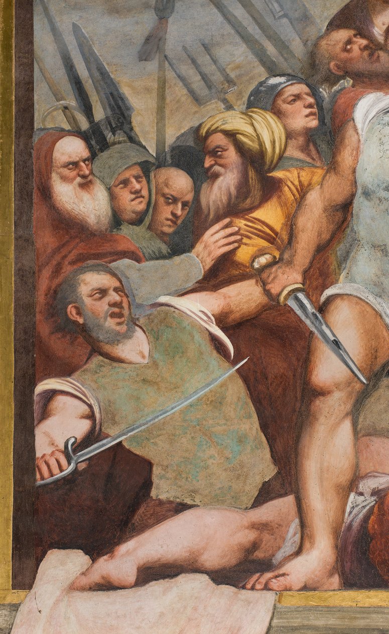 Corredor Central, Primeiro Espanhol do Sul, Cristo pregado na Cruz, A Pordenona de Giovanni Antonio Pordenone