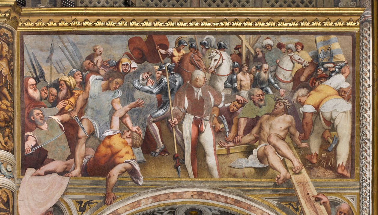 Corredor Central, Primeiro Espanhol do Sul, Cristo pregado na Cruz, A Pordenona de Giovanni Antonio Pordenone