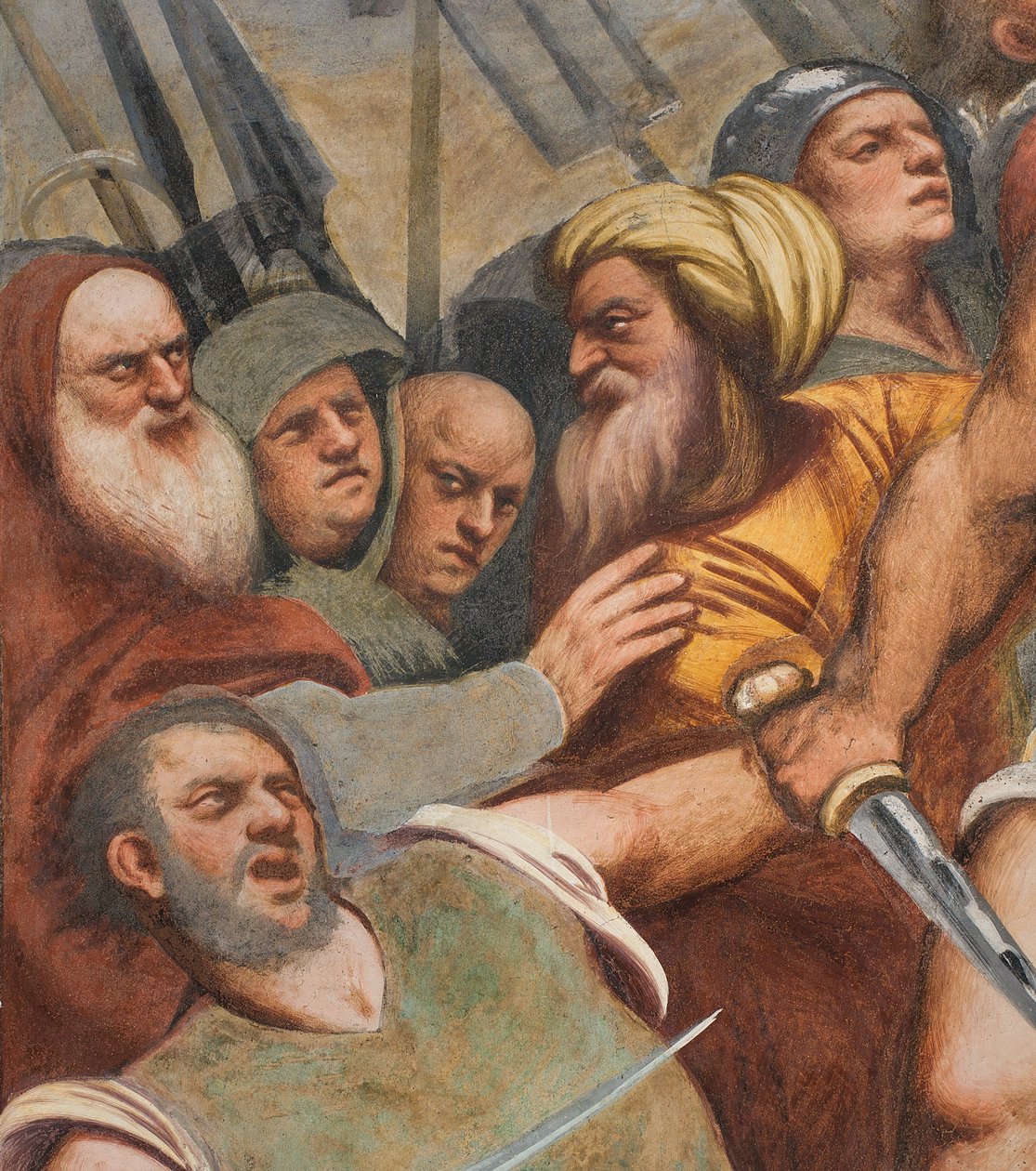 Corredor Central, Primeiro Espanhol do Sul, Cristo pregado na Cruz, A Pordenona de Giovanni Antonio Pordenone