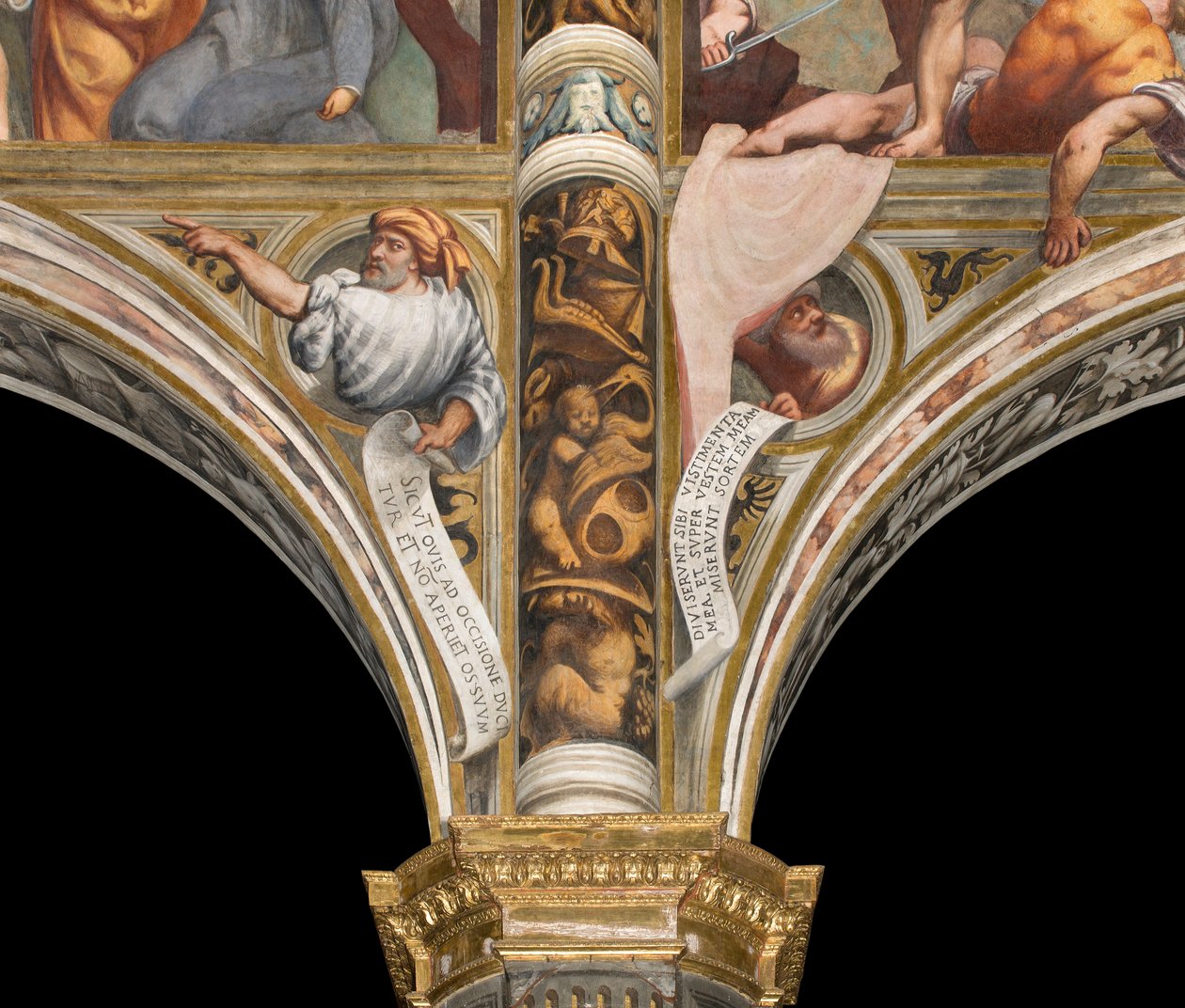 Nave Central, Pluma Primeira e Segunda Espanha Sul, IL Pordenone, Bustos com Profetas de Giovanni Antonio Pordenone