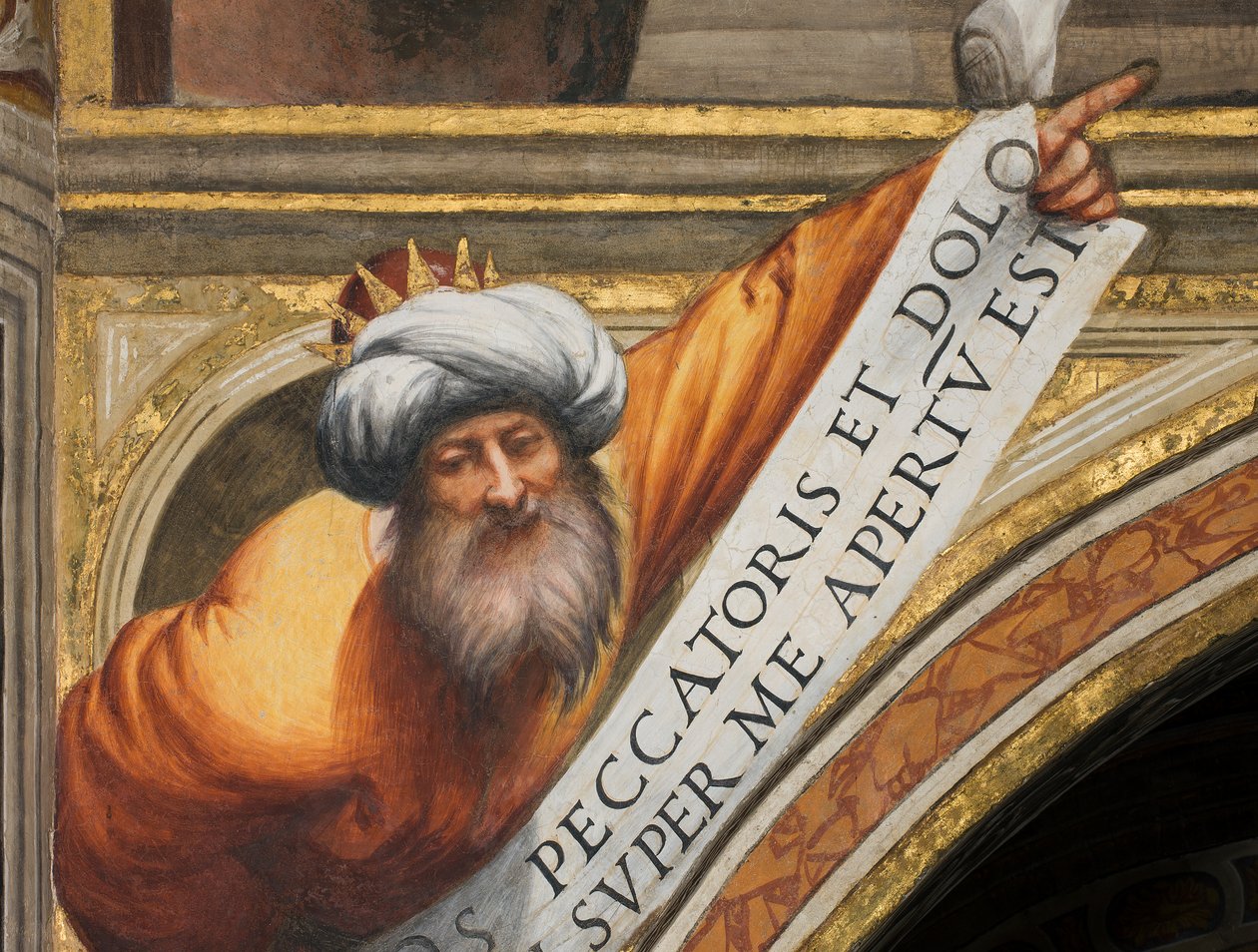 Central Nave, Plume Third Span South, IL Pordenone 1520, Busto com Profeta de Giovanni Antonio Pordenone