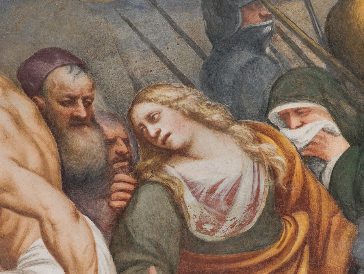 Nave Central, Segundo Espanhol do Sul, Jesus cai sob a Cruz, Il Pordenone de Giovanni Antonio Pordenone