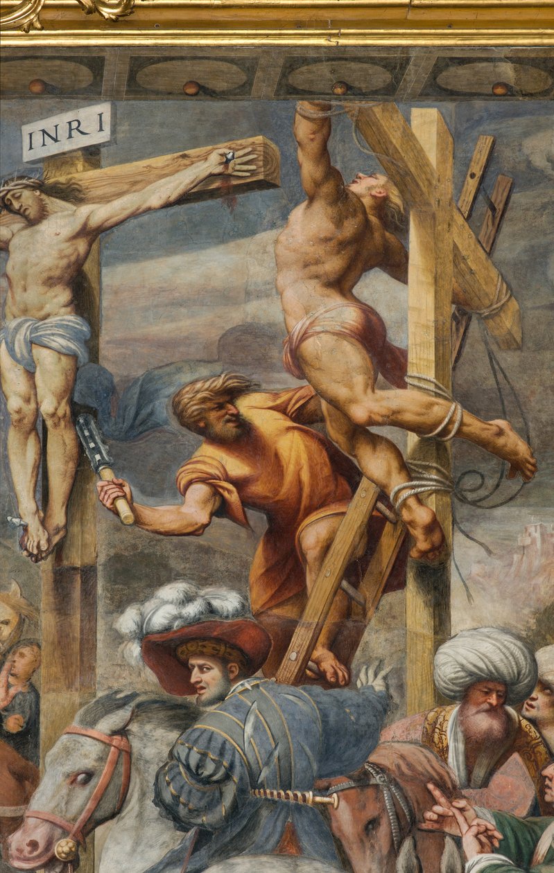 Counterfaccata, IL Pordenone, Crucifixo 1520-21, Detalhe de Giovanni Antonio Pordenone
