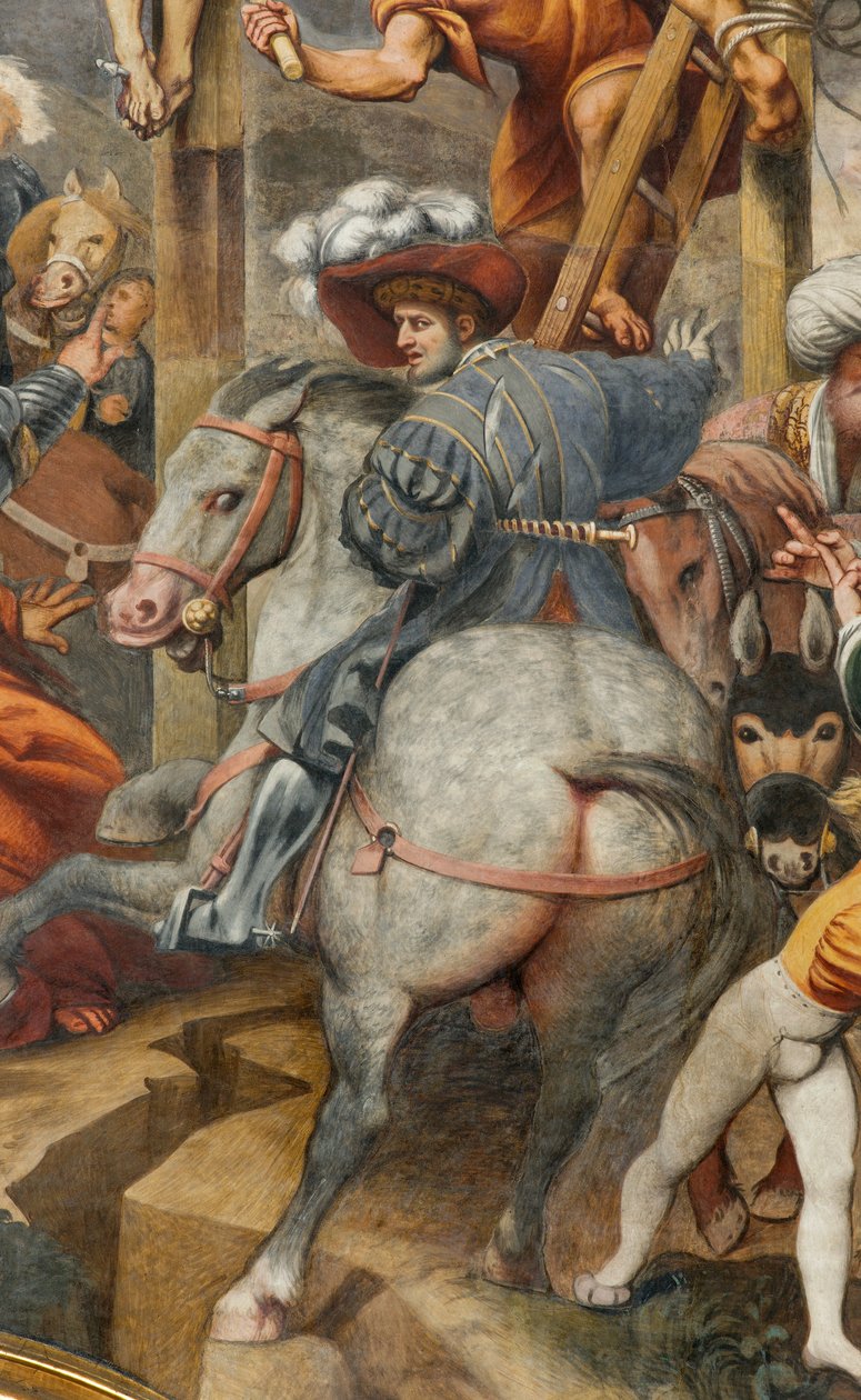 Counterfaccata, IL Pordenone, Crucifixo 1520-21, Detalhe de Giovanni Antonio Pordenone