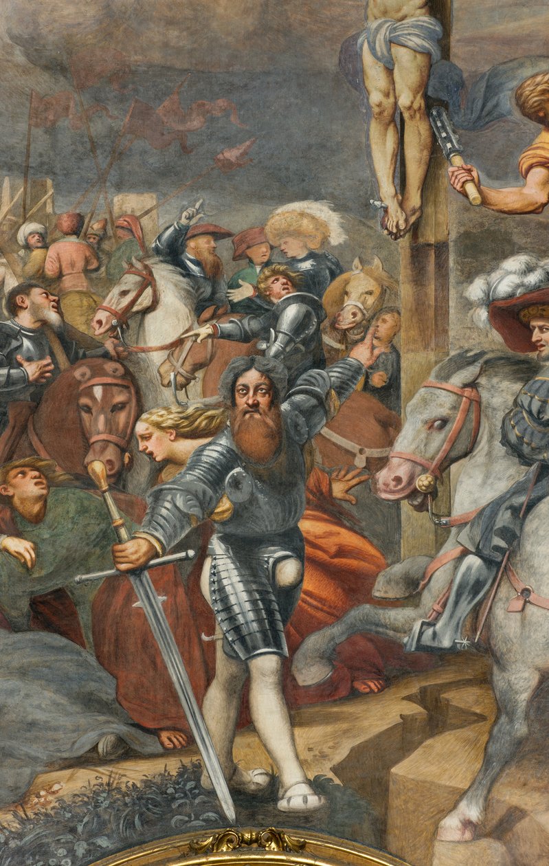 Counterfaccata, IL Pordenone, Crucifixo 1520-21, Detalhe de Giovanni Antonio Pordenone