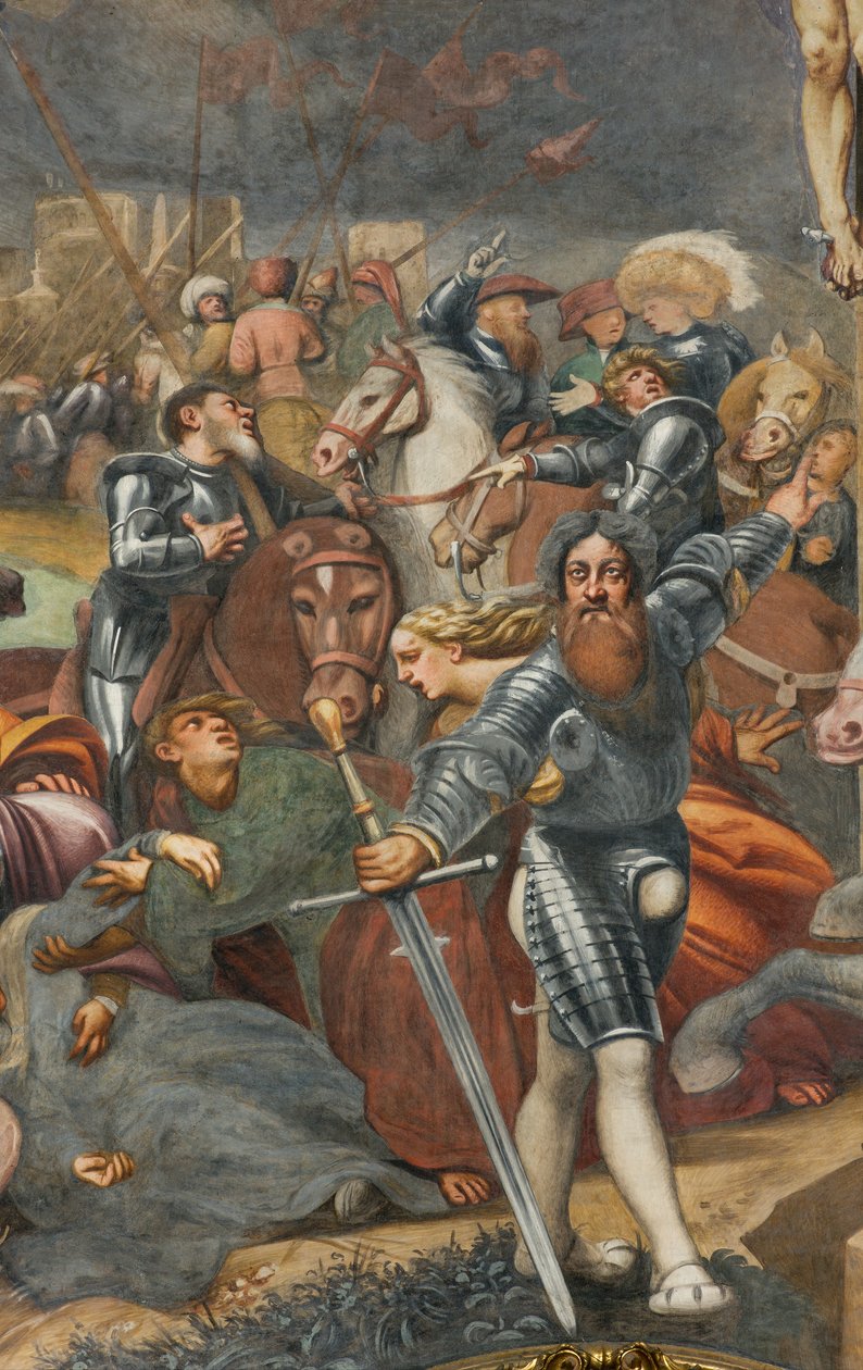 Counterfaccata, IL Pordenone, Crucifixo 1520-21, Detalhe de Giovanni Antonio Pordenone