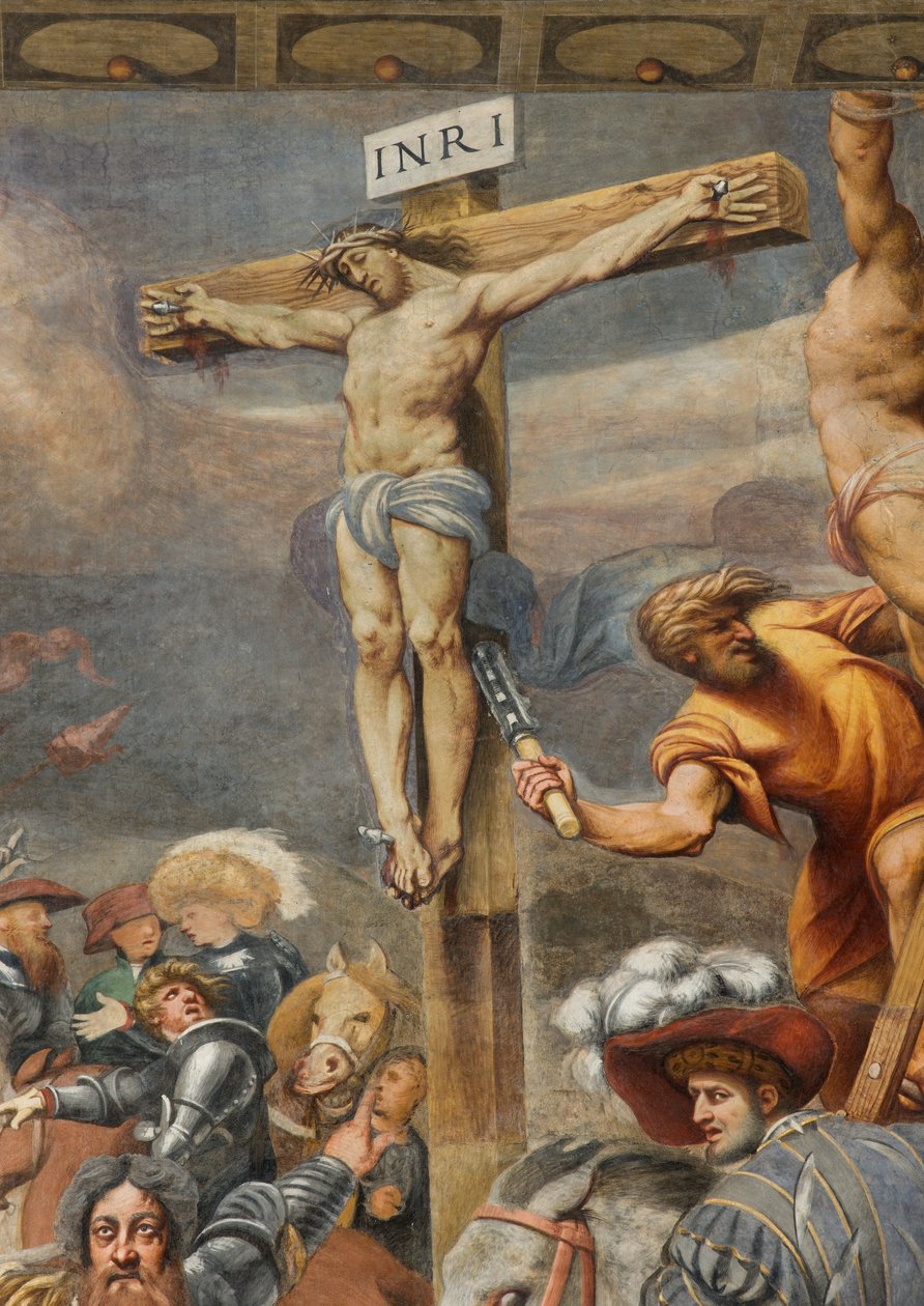 Counterfaccata, IL Pordenone, Crucifixo 1520-21, Detalhe de Giovanni Antonio Pordenone
