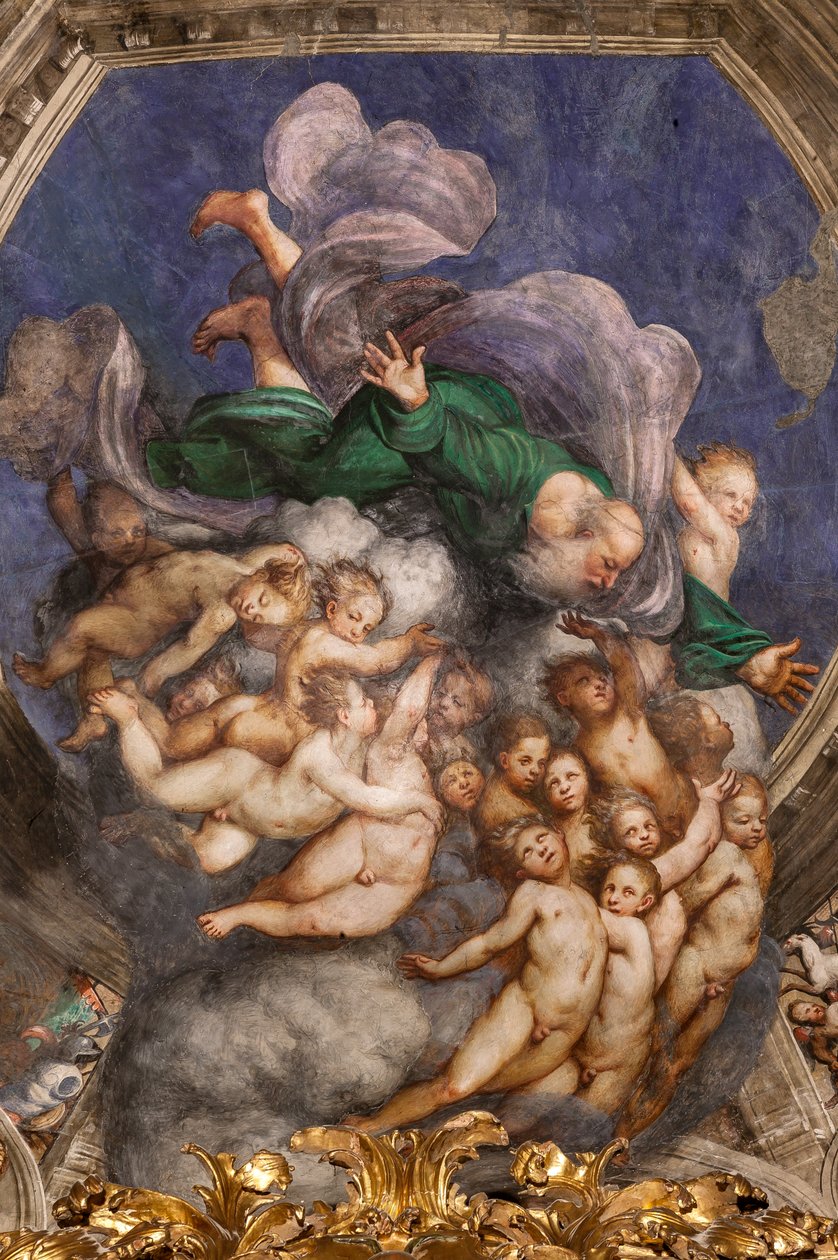 Deus como Criador entre Anjos, c.1529 (fresco) de Giovanni Antonio Pordenone
