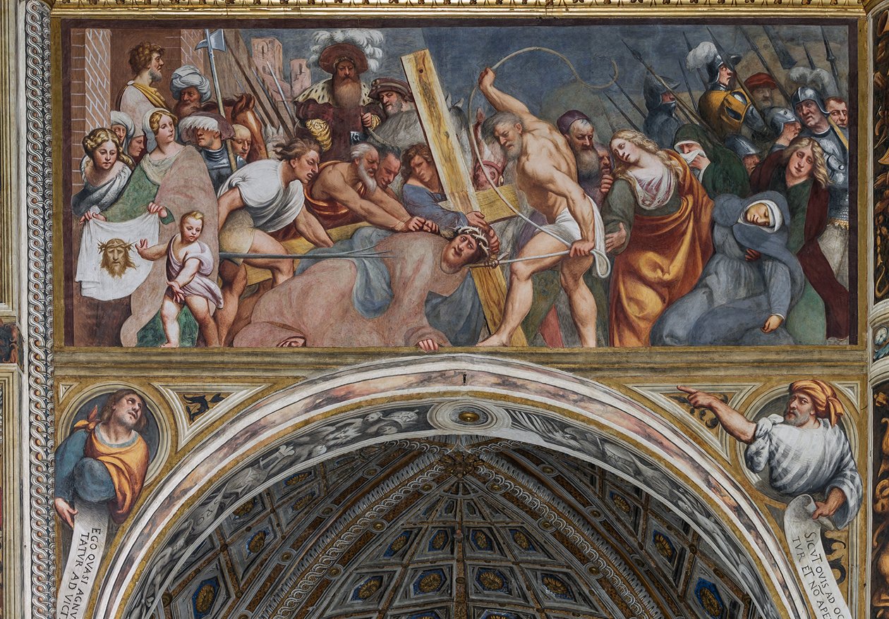 Jesus caído sob a cruz de Giovanni Antonio Pordenone