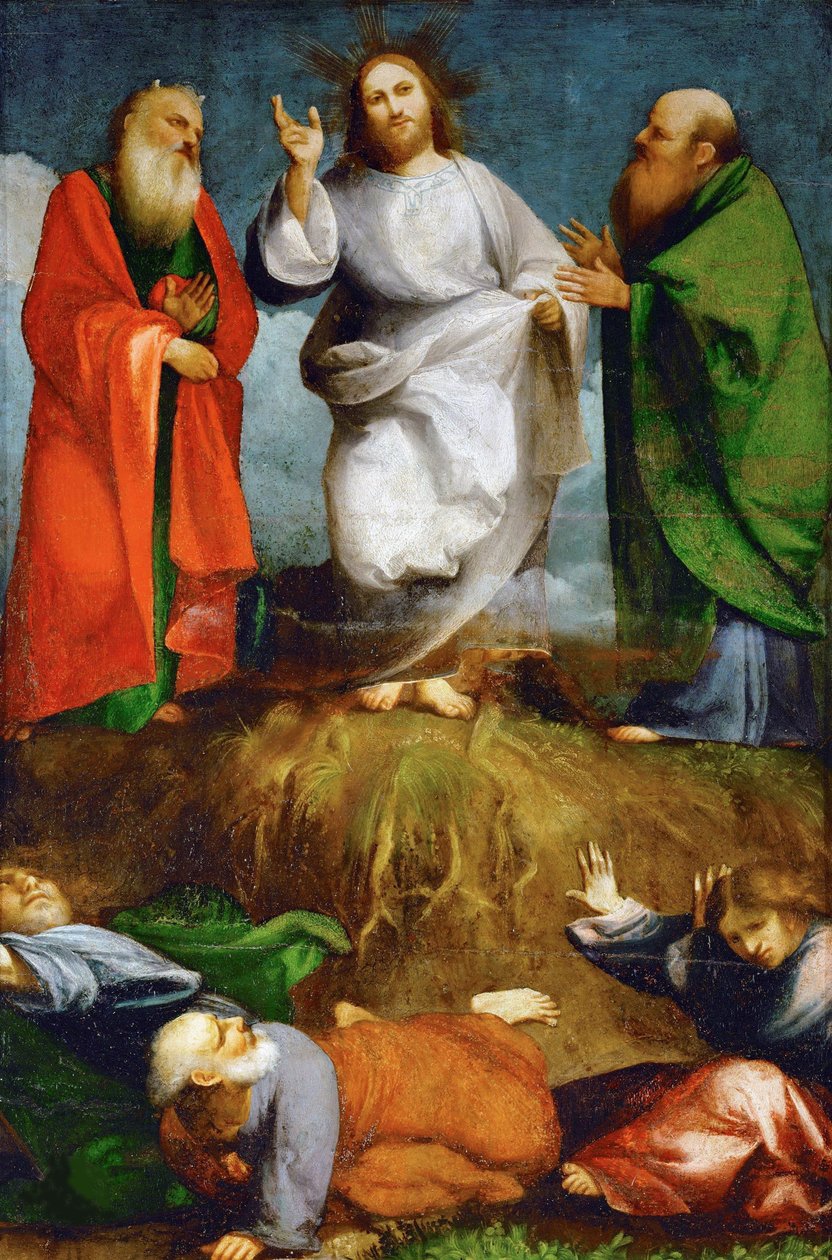 A Transfiguração de Jesus, 1518. de Giovanni Antonio Pordenone