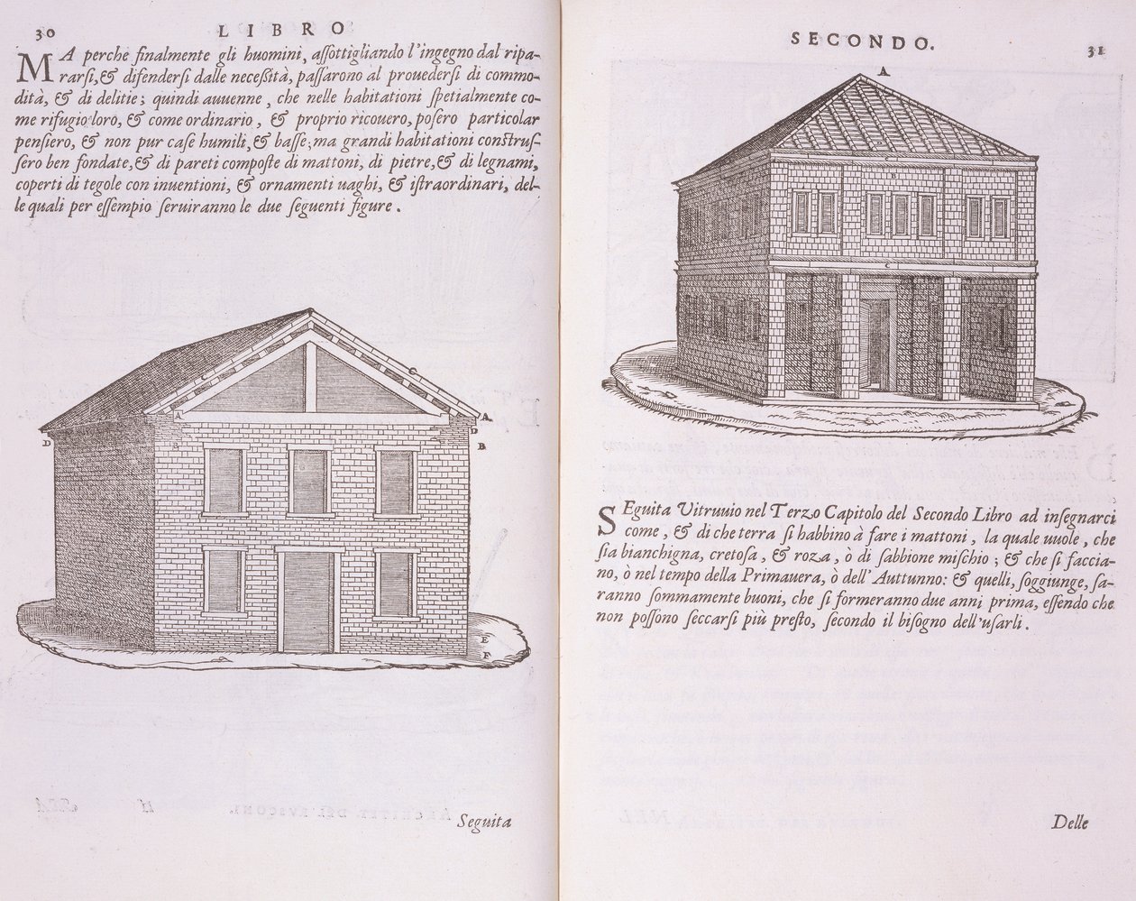 Desenvolvimento de Habitação, de &39;Della Architettura&39;, publicado em 1590 de Giovanni Antonio Rusconi