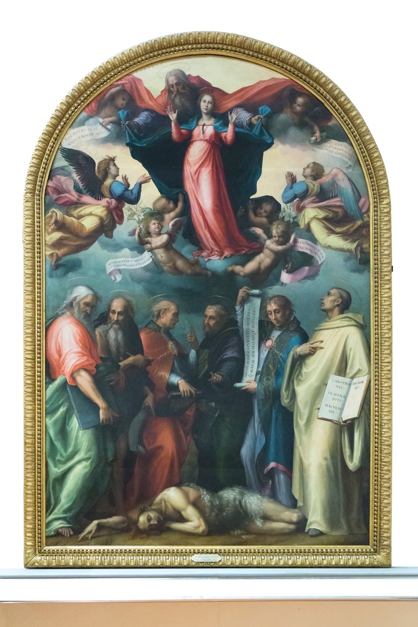 Disputa sobre a concepção imaculada de Giovanni Antonio Sogliani