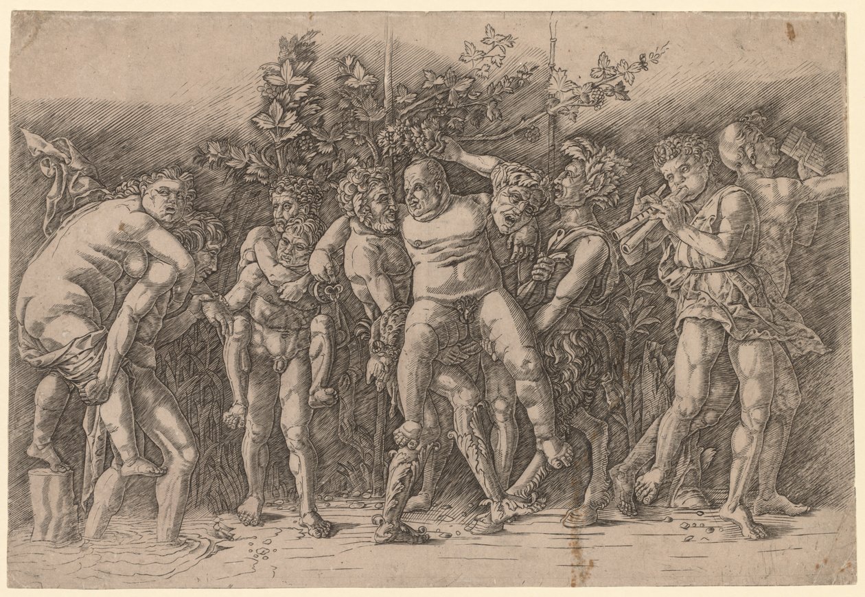 Bacanal com Silenus. de Giovanni Antonio da Brescia