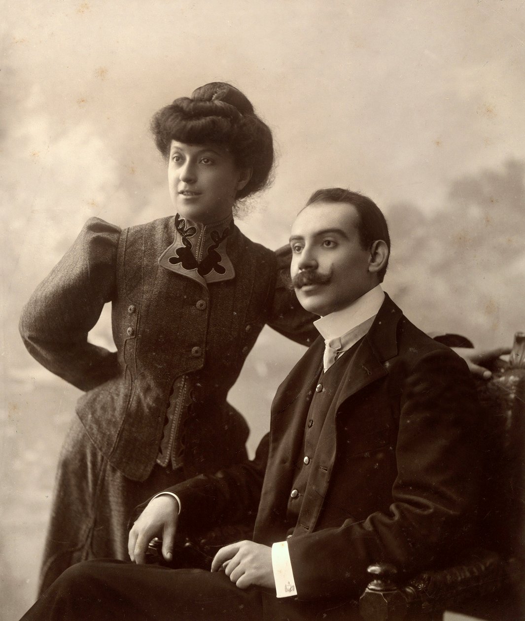 Alfredo Trombetta com a sua mulher de Phillipe de Marlier