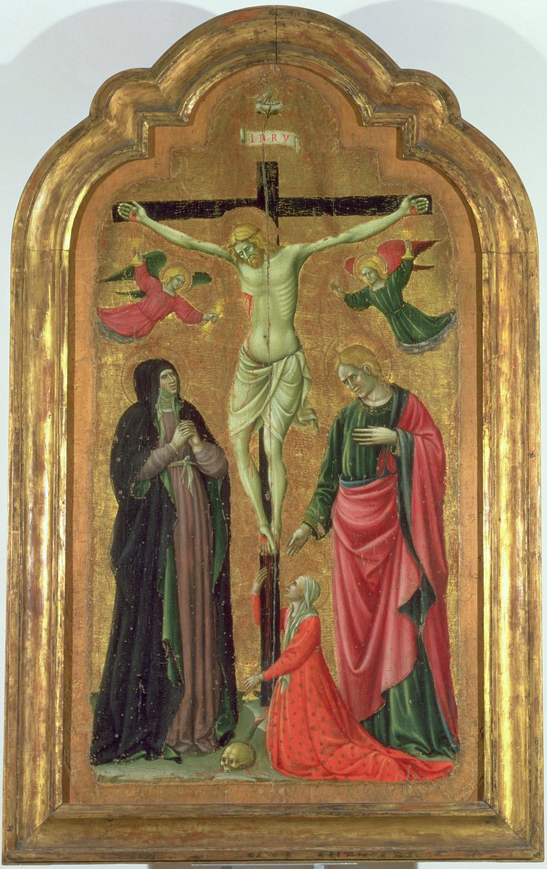 Crucificação (tempera no painel) de Giovanni Venanzi di Pesaro