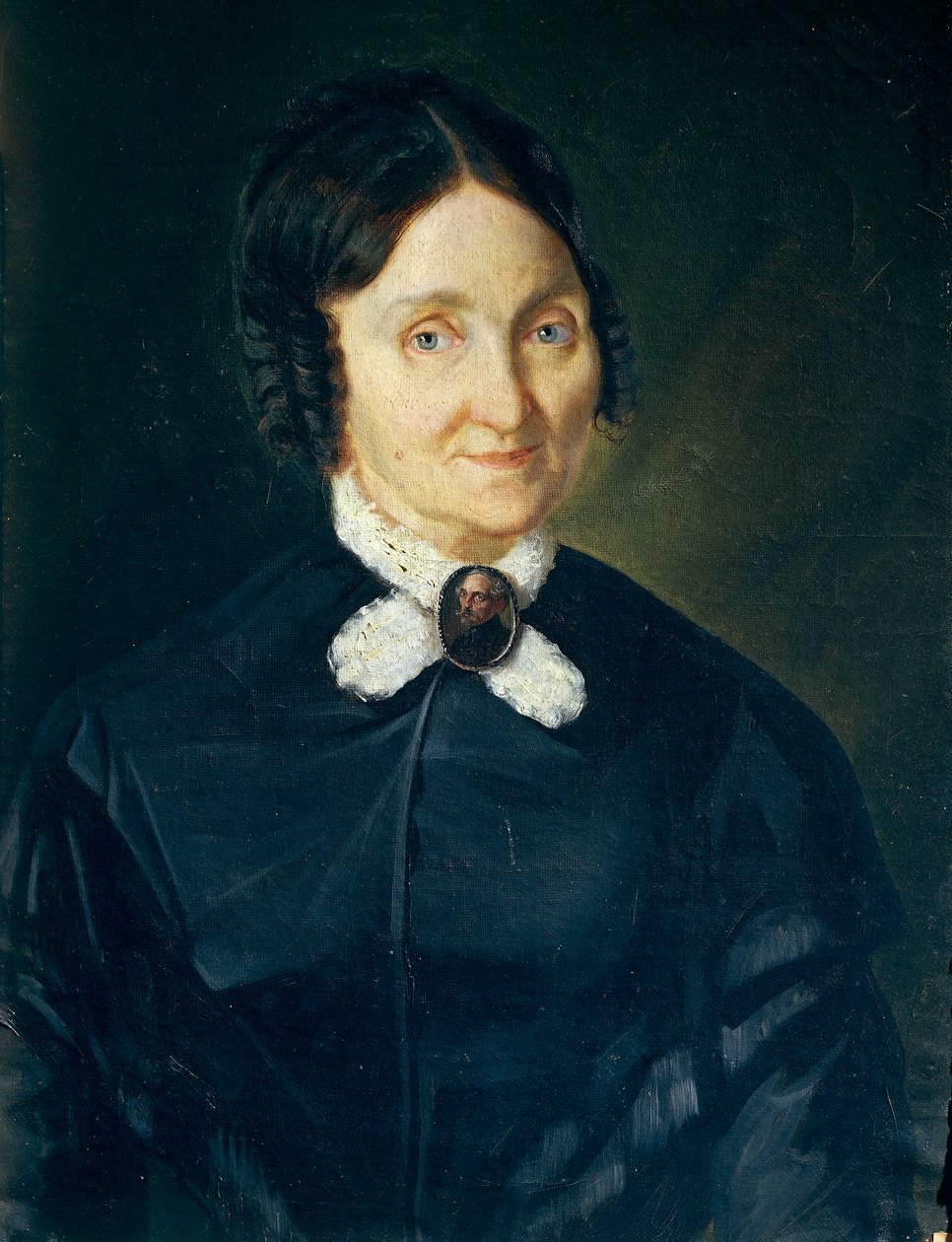 Retrato de Donna Tecla Antonini de Laska por Giovanni Baccarlino, óleo sobre tela, 47x63 cm de Giovanni Baccarlino