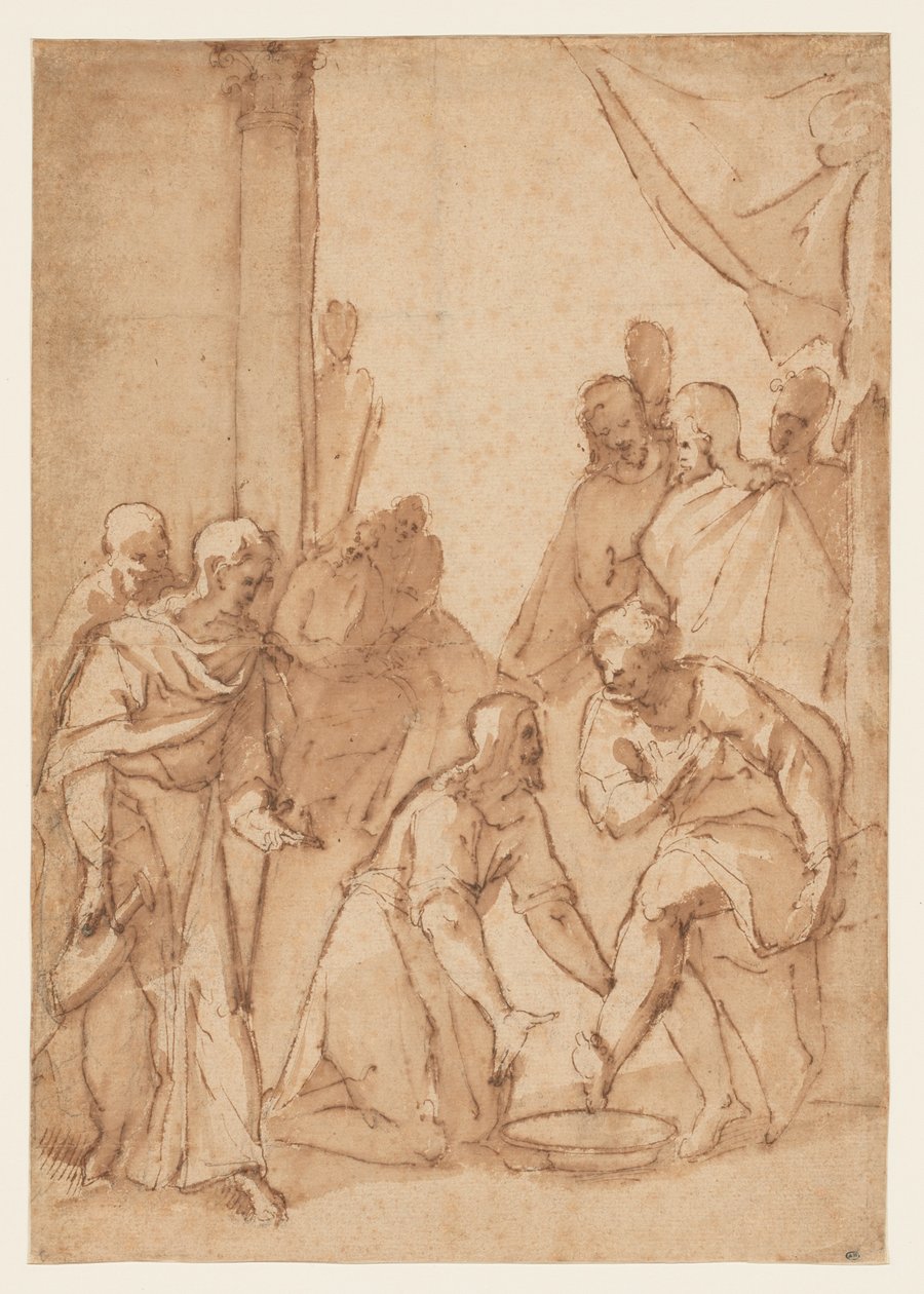 Cristo lavando os pés dos discípulos de Giovanni Balducci