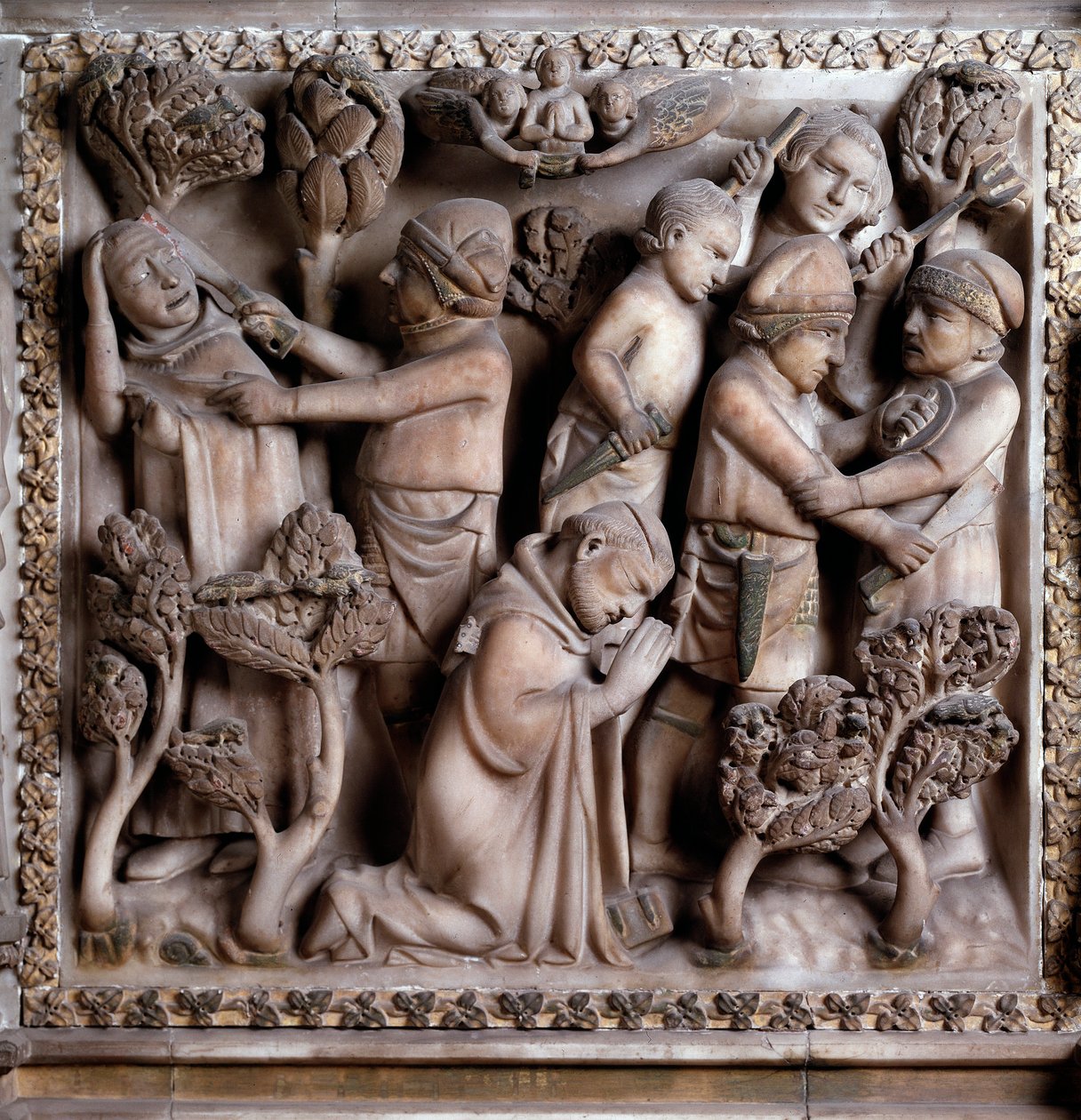 Representação do mártir de Pedro de Verona de Giovanni Balduccio